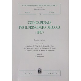 Codice penale per il Principato di Lucca (1807). 