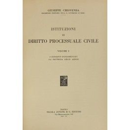 Istituzioni di diritto processuale civile