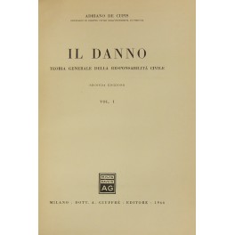 Il danno. Teoria generale della responsabilità civile