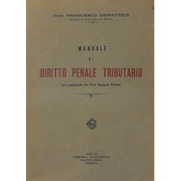 Manuale di diritto penale tributario.