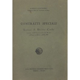 Contratti speciali. Lezioni di Diritto Civile 