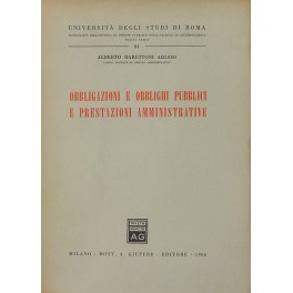 Obbligazioni e obblighi pubblici e prestazioni amministrative