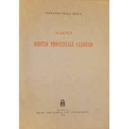 Saggi di diritto processuale canonico