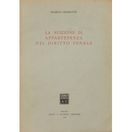 La nozione di appartenenza nel diritto penale