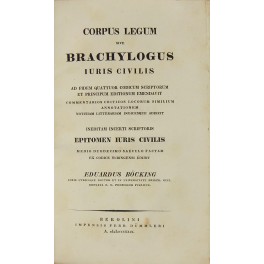 Corpus legum sive Brachylogus iuris civilis