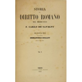 Storia del diritto romano nel Medio Evo. 