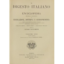 Il Digesto Italiano. Vol. XXII - parte quarta - Successioni