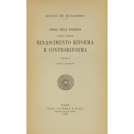 Storia della Filosofia. Parte terza - Rinascimento, Riforma e Controriforma