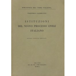 Istituzioni del nuovo processo civile italiano