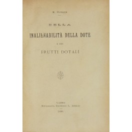 Della inalienabilità della dote e dei frutti dotali