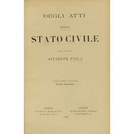 Degli atti dello stato civile