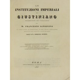 Le instituzioni imperiali di Giustiniano 