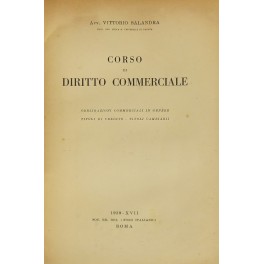 Corso di diritto commerciale