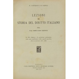 Lezioni di storia del diritto italiano