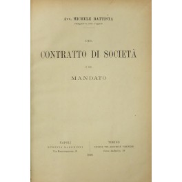 Del contratto di società e del mandato