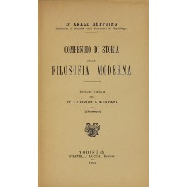 Compendio di storia della filosofia moderna. 