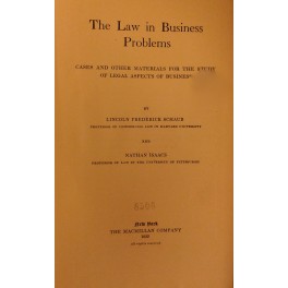 The law in business problems. Cases and other mate