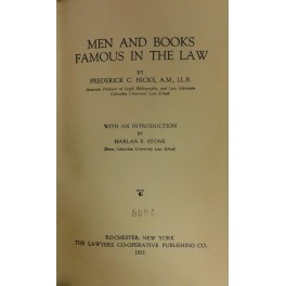 Men and books famous in the law