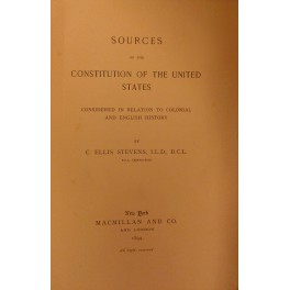 Sources of the Constitution of the United States 