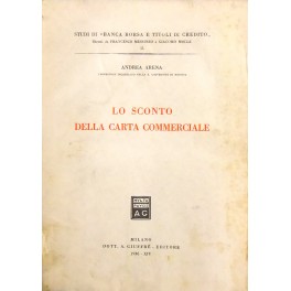 Lo sconto della carta commerciale