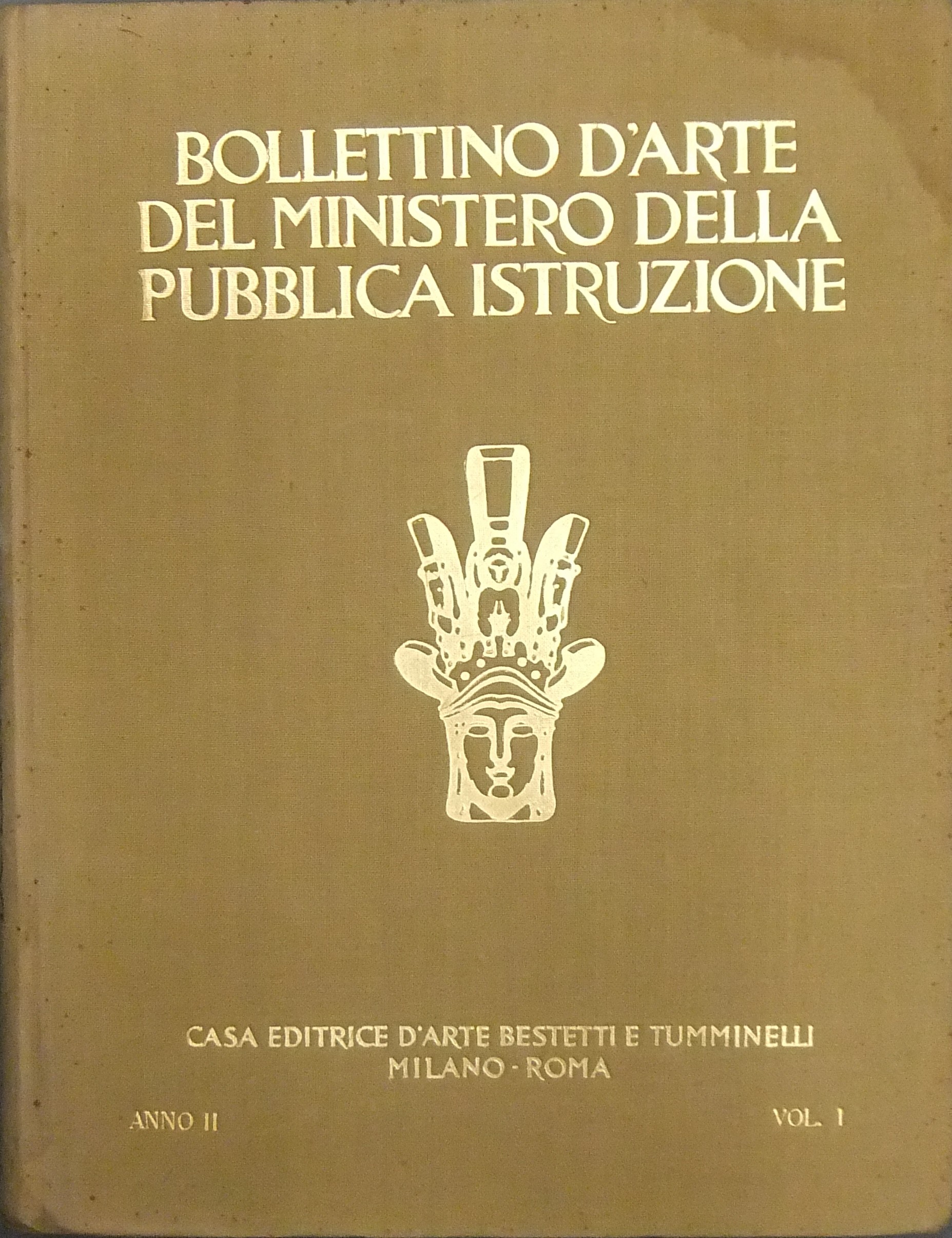 Bollettino D'arte Del Ministero Della Pubblica Istruzione. Anno Secondo.