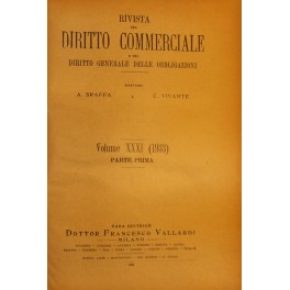 Rivista del Diritto Commerciale e del diritto generale delle obbligazioni. 