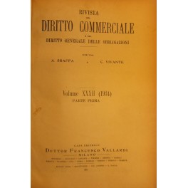 Rivista del Diritto Commerciale e del diritto generale delle obbligazioni. 