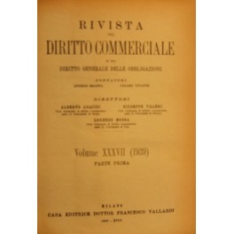 Rivista del Diritto Commerciale e del diritto generale delle obbligazioni. 