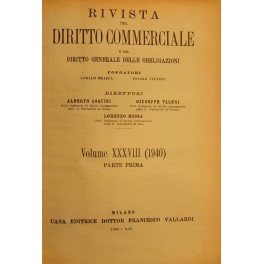 Rivista del Diritto Commerciale e del diritto generale delle obbligazioni. 