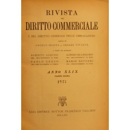 Rivista del Diritto Commerciale e del diritto generale delle obbligazioni. 