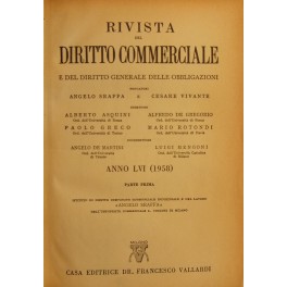 Rivista del Diritto Commerciale e del diritto generale delle obbligazioni. 