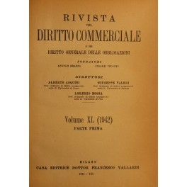 Rivista del Diritto Commerciale e del diritto generale delle obbligazioni