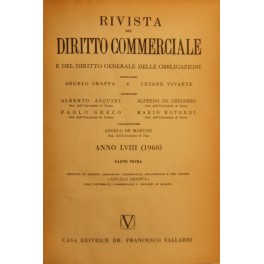 Rivista del Diritto Commerciale e del diritto generale delle obbligazioni. 