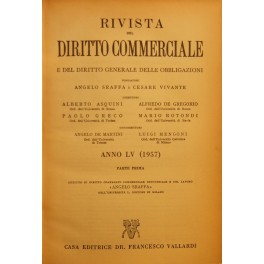 Rivista del Diritto Commerciale e del diritto generale delle obbligazioni