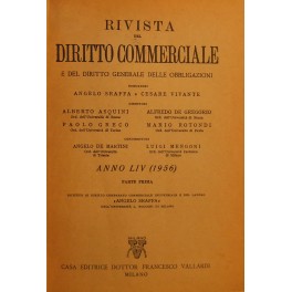 Rivista del Diritto Commerciale e del diritto generale delle obbligazioni