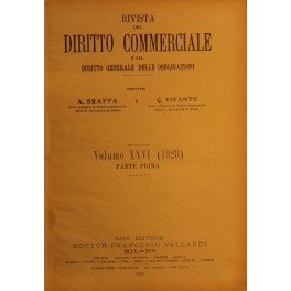 Rivista del Diritto Commerciale e del diritto generale delle obbligazioni