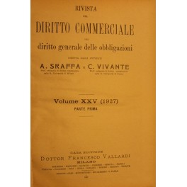 Rivista del Diritto Commerciale e del diritto generale delle obbligazioni. 