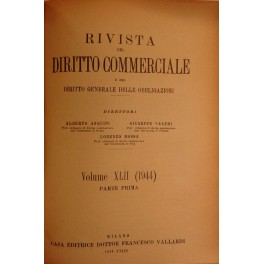 Rivista del Diritto Commerciale e del diritto generale delle obbligazioni. 