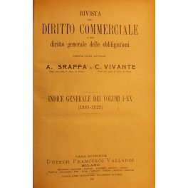 Rivista del Diritto Commerciale e del diritto generale delle obbligazioni. 