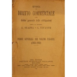 Rivista del Diritto Commerciale e del diritto generale delle obbligazioni. 