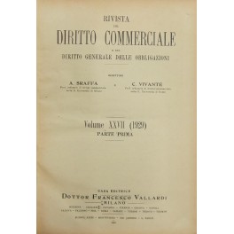 Rivista del Diritto Commerciale e del diritto generale delle obbligazioni. 