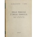 Delle persone e della famiglia - Filiazione. Tutela degli incapaci. Alimenti. Atti dello stato civile