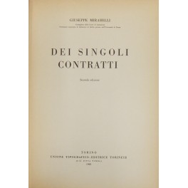 Dei singoli contratti