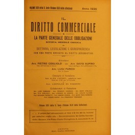 Il Diritto Commerciale e la parte generale delle obbligazioni.