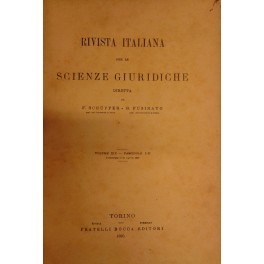 Rivista italiana per le scienze giuridiche