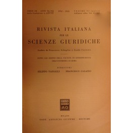 Rivista italiana per le scienze giuridiche