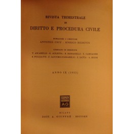 Rivista trimestrale di diritto e procedura civile