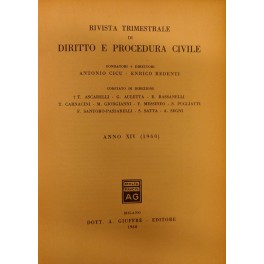 Rivista trimestrale di diritto e procedura civile.