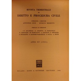 Rivista trimestrale di diritto e procedura civile