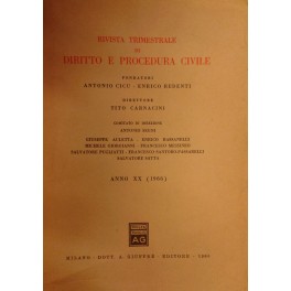 Rivista trimestrale di diritto e procedura civile